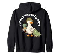 Outnumbered by Boys Funny Mom Mama Boy Mom Life Sudadera con Capucha