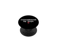Outnumbered by Boys Mama Funny Mother’s Day PopSockets PopGrip Adhesivo