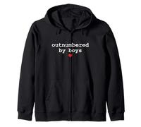 Outnumbered by Boys Mama Funny Mother’s Day Sudadera con Capucha