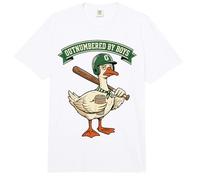 Outnumbered by Boys Mom Goose Baseball Mama Comfort Colors Adult Heavyweight T-Shirt