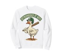 Outnumbered by Boys Mom Goose Baseball Mama Sudadera