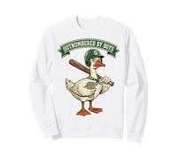Outnumbered by Boys Mom Goose Baseball Mama Sudadera