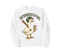 Outnumbered by Boys Mom Goose Baseball Mama Sudadera