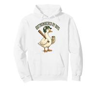 Outnumbered by Boys Mom Goose Baseball Mama Sudadera con Capucha