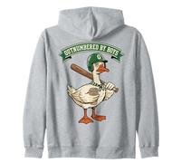 Outnumbered by Boys Mom Goose Baseball Mama Sudadera con Capucha