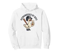 Outnumbered by Boys Mom of Boys Baseball Mom Goose Family Sudadera con Capucha