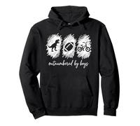Outnumbered by Boys Mom of Boys Football Mom Kids Bike Sudadera con Capucha