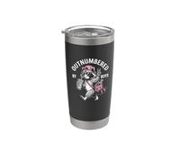 Outnumbered By Boys Mom Of Boys Funny Mom Raccoon Humor Joke Vaso térmico de acero inoxidable de doble pared