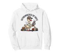 Outnumbered by Boys Mom of Boys Soccer Mom Football Goose Sudadera con Capucha