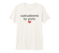 Outnumbered by Girls Mens Dad of Girls Outnumbered Girl Dad Camiseta Premium