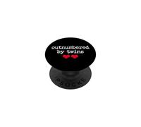 Outnumbered by Twins Boys Girls Dad Soon to Be Mom Pregnancy PopSockets PopGrip Adhesivo