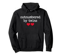 Outnumbered by Twins Boys Girls Dad Soon to Be Mom Pregnancy Sudadera con Capucha