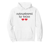 Outnumbered by Twins Boys Girls Dad Soon to Be Mom Pregnancy Sudadera con Capucha