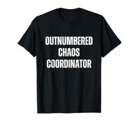 Outnumbered Chaos Coordinator Mom Life Funny Parenting Camiseta