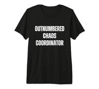 Outnumbered Chaos Coordinator Mom Life Funny Parenting Camiseta Premium