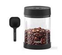 OUTPEAK Neo 2025 - Recipiente de café al vacío automático, 0.75 L para granos de café de 8.8 onzas, operación con un botón, pequeño recipiente de café hermético con cuchara, recipiente de