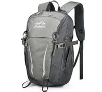 Outplea 15L Mochilas de Senderismo Hombre Mujer, Mochilas de Marcha Pequeña, Mochila Montaña Reflexivo, Mochila Deportiva Impermeable para Viaje Trekking, Gris