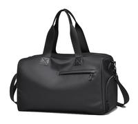 Outplea 18L Bolsa Deporte Pequeña para Mujer Hombre, Bolsa de Viaje Cabina Avion 40x20x25 para Ryanair, Equipaje de Mano para Gym, Negro