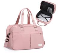 Outplea 23L-35L Ampliable Bolsa de Viaje Hombre Mujer, Bolso de Deporte Ligera, Maletas de Viaje Impermeable, Bolso de Mano Hospita para Avion Maternidad Yoga, Rosa