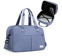 Outplea 23L-35L Ampliable Bolsa de Viaje Hombre Mujer, Bolso de Deporte Ligera, Maletas de Viaje Impermeable, Bolso de Mano Hospita para Avion Maternidad Yoga, Azul