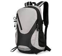 Outplea 30L Mochila Senderismo, Impermeable Mochila Montaña Acampada, Mochila Camping para Escalada Excursiones, Mochila Hombre Deportiva para Viaje Al Aire Libre, Gris