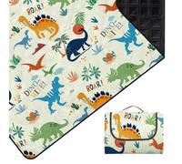 Outplea Manta de picnic impermeable de 200 x 200 cm, lavable a máquina, para familias y niños, grande, acolchada, alfombra de picnic al aire libre, a prueba de arena, para camping, playa, jardín