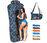 Outplea Sofa Hinchable Camping con Bolsa Portátil, Tumbona Hinchable Impermeable para Interior o Exterior, Sofá de Aire para Viajes Fiestas Patio Trasero Playa, Azul Tropical