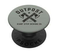Outpost Outdoors Hatchet Logo PopSockets PopGrip Adhesivo