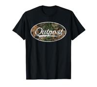 Outpost Vintage Camo Classic Wilderness Design Camiseta