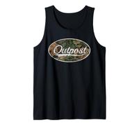 Outpost Vintage Camo Classic Wilderness Design Camiseta sin Mangas