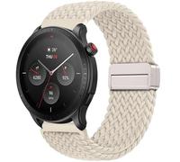 OUTPUTBT 18mm Trenza Magnetico Correa para HUAWEI Watch GT 5/4 41mm Nylon Algodón Pulseras para Gar Vivoactive 4S/Vivomove 3S Armband para Gar Forerunner 255S/265S Gar Venu 2S/3S Hombre Mujer