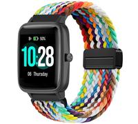 OUTPUTBT 18mm Trenza Magnetico Correa para HUAWEI Watch GT 5/4 41mm Nylon Algodón Pulseras para Gar Vivoactive 4S/Vivomove 3S Armband para Gar Forerunner 255S/265S Gar Venu 2S/3S Hombre Mujer