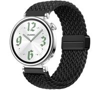 OUTPUTBT 18mm Trenza Magnetico Correa para HUAWEI Watch GT 5/4 41mm Nylon Algodón Pulseras para Gar Vivoactive 4S/Vivomove 3S Armband para Gar Forerunner 255S/265S Gar Venu 2S/3S Hombre Mujer