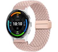 OUTPUTBT 20mm Trenza Magnético Correa para Gar Vivoactive 5/3/3 Music Quick Release Nylon Algodón Pulseras para Vivomove 3 Venu/Venu 2 Plus/Venu Sq Music/Sq 2 Music/Trend/Sport Hombre Mujer