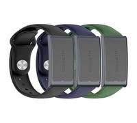 OUTPUTBT 3-Piezas Silicona Correa Compatible con Amazfit Helio Strap Smart Band Pulsera para Hombre Mujer