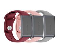 OUTPUTBT 3-Piezas Silicona Correa Compatible con Amazfit Helio Strap Smart Band Pulsera para Hombre Mujer
