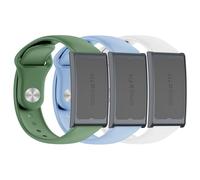 OUTPUTBT 3-Piezas Silicona Correa Compatible con Amazfit Helio Strap Smart Band Pulsera para Hombre Mujer