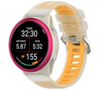 OUTPUTBT Correa 18mm Compatible con Garmin Venu 3S/2S/Forerunner 265S/255S/Vívoactive 4S Pulsera Silicona Sport Transparente Original para Hombre Mujer