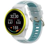 OUTPUTBT Correa 18mm Compatible con Garmin Venu 3S/2S/Forerunner 265S/255S/Vívoactive 4S Pulsera Silicona Sport Transparente Original para Hombre Mujer