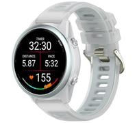 OUTPUTBT Correa 18mm Compatible con Garmin Venu 3S/2S/Forerunner 265S/255S/Vívoactive 4S Pulsera Silicona Sport Transparente Original para Hombre Mujer