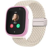 OUTPUTBT Magnético Correa 20mm Compatible con Xplora X6 Play/X 6/X6 Pro/XPLORA XMOVE/Slothcloud H97/Anio 5/Anio 6/Gizmo/Gabb Watch 3/2/1 Pulsera de Nailon Algodón Trenzado para Niño Niña
