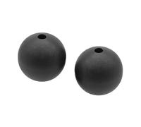 Outrigger Ball Stops, Boat Rigging Stoppers, Lightweight Durabless Fishing Gear 4 Pack, for Boats, Yachts, Speedboats Easy to Install and Built to Last, 2.8x2.8cm Black