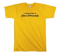 Outsdr Hombres Unisex If Found Return To Chris Hemsworth Camiseta - Yellow - Medium