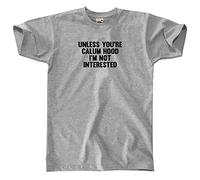Outsdr Hombres Unisex Unless You'Re Calum Hood I'm Not Interested Camiseta - Grey - Small