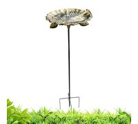 Outside Bird Bath - Weather Resistant Pet Feeding Tray | Multifunctional Pet Basin Bowl | Metal Birdbaths & Birdfeeder | For Parrot Sparrow Parakeet Budgies Garden Yard Balcony Patio Lawn