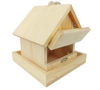 Outside Bird House, Decorative Sturdy Cottages Cage, Warm Wood Nesting Box, Ideal Nesting Birds, Garden Patio Decor for Window, Tree, and Balcony, Adds Charm to Outdoor Spaces