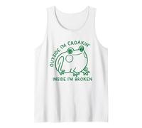 Outside I'm Croakin Inside I'm Broken Camiseta sin Mangas