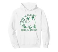 Outside I'm Croakin Inside I'm Broken Sudadera con Capucha