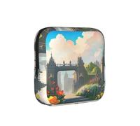 Outside The Castle Gate - Bolsa de almacenamiento compacta para servilletas sanitarias para mujer, portátil y elegante, con cremallera para llevar a diario
