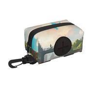 Outside the Castle Gate - Soporte para bolsas de excrementos de perro para correa, dispensador suave y ligero, bolsas de basura para mascotas, nailon Oxford con cremallera para viajes, camping